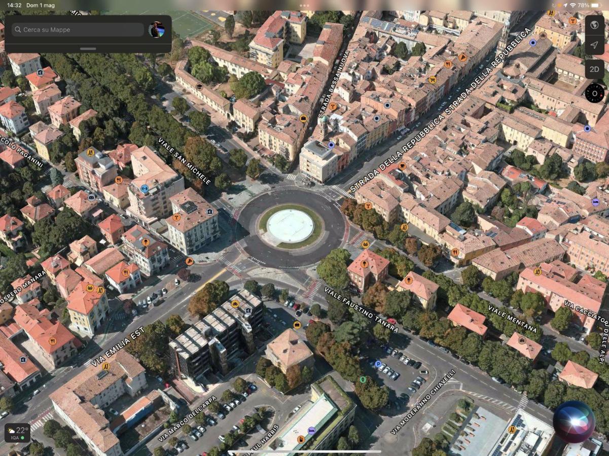 La Dimora Blu Apartment Parma Bagian luar foto